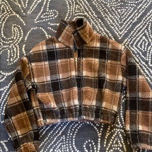 Zaful cropped fleece